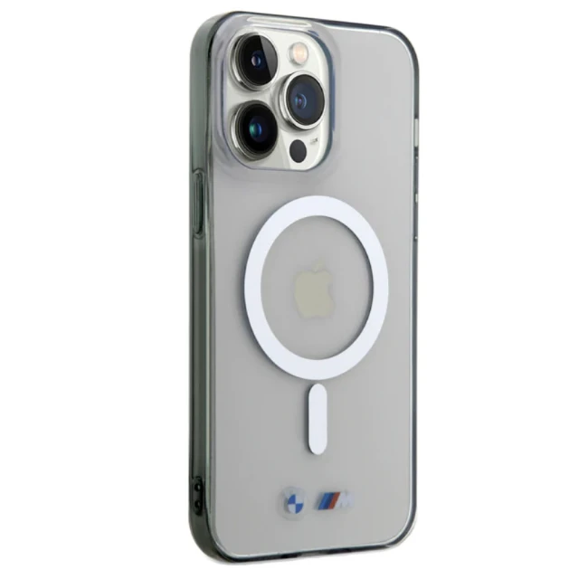Чохол BMW Silver Ring для iPhone 15 Pro Transparent with MagSafe (BMW000823-0)