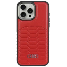 Чохол Audi Synthetic Leather для iPhone 14 Pro Red with MagSafe (AU-TPUPCMIP14P-GT/D3-RD)