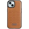 Чохол Audi Synthetic Leather для iPhone 15 | 14 | 13 Brown with MagSafe (AU-TPUPCMIP15-GT/D3-BN)