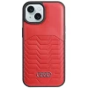 Чохол Audi Synthetic Leather для iPhone 15 Plus | 14 Plus Red with MagSafe (AU-TPUPCMIP15M-GT/D3-RD)