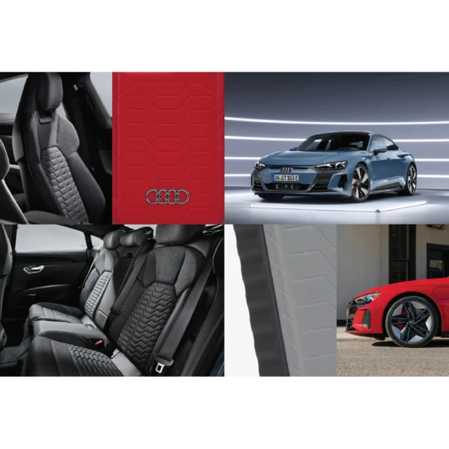 Чохол Audi Synthetic Leather для iPhone 15 Plus | 14 Plus Red with MagSafe (AU-TPUPCMIP15M-GT/D3-RD)