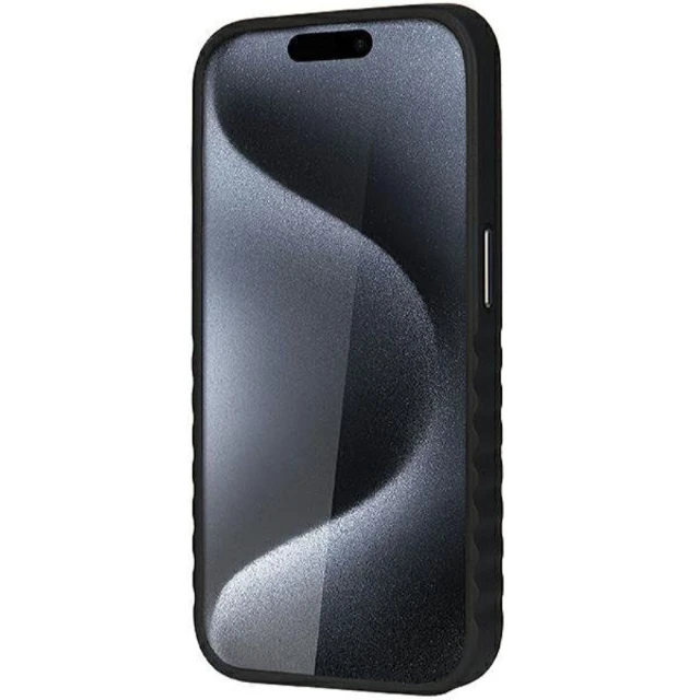 Чохол Audi Synthetic Leather для iPhone 15 Pro Black with MagSafe (AU-TPUPCMIP15P-GT/D3-BK)