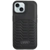 Чохол Audi Synthetic Leather для iPhone 15 | 14 | 13 Black with MagSafe (AU-TPUPCMIP15-GT/D3-BK)