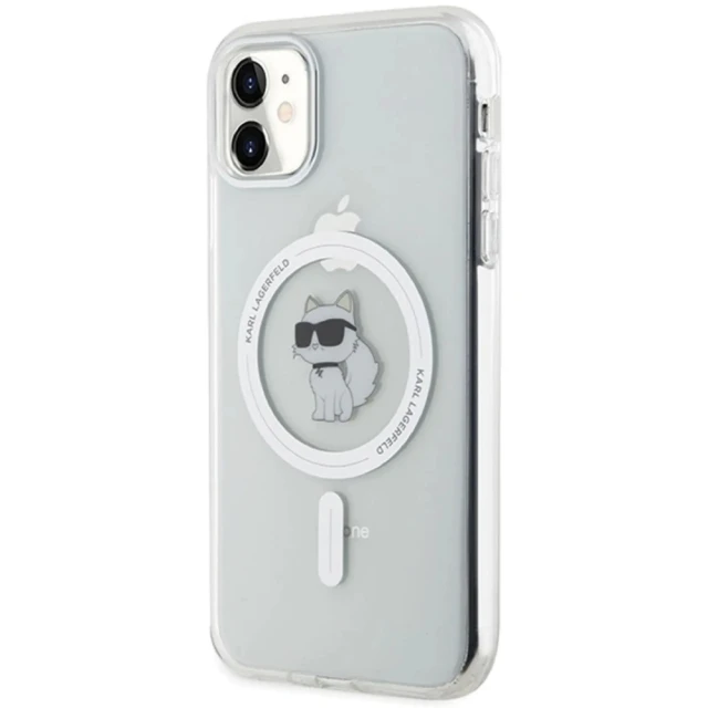 Чохол Karl Lagerfeld IML Choupette для iPhone 11 Transparent with MagSafe (KLHMN61HFCCNOT)