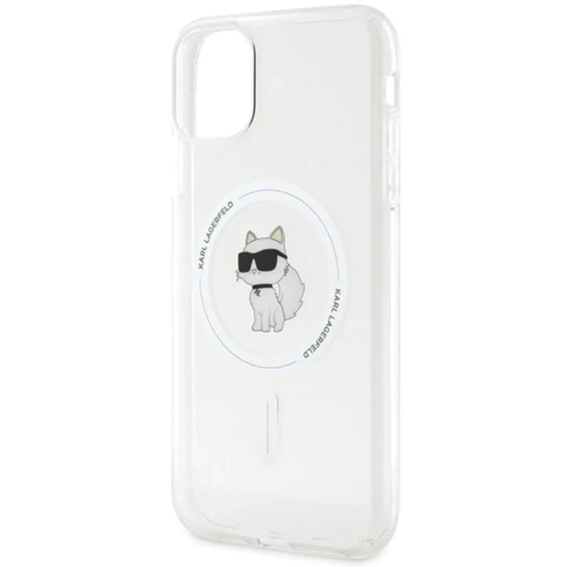 Чохол Karl Lagerfeld IML Choupette для iPhone 11 Transparent with MagSafe (KLHMN61HFCCNOT)
