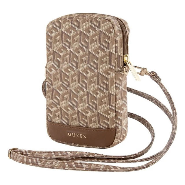Сумка Guess Zip GCube Bottom Stripe Brown (GUWBZPGCSPGW)