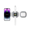 Бездротовий зарядний пристрій Tech-Protect A32 3-in-1 15W Grey with MagSafe (5906302308255)