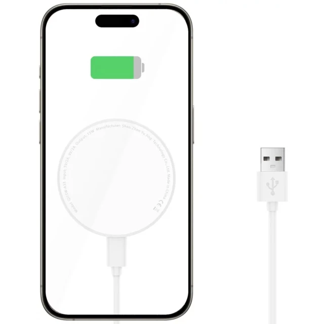 Бездротовий зарядний пристрій Tech-Protect QI15W-A33 15W with MagSafe White (5906302308330)
