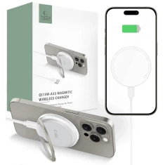 Бездротовий зарядний пристрій Tech-Protect QI15W-A33 15W with MagSafe White (5906302308330)