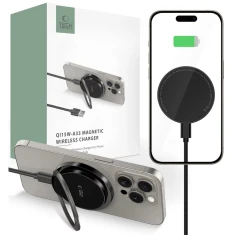 Бездротовий зарядний пристрій Tech-Protect QI15W-A33 15W with MagSafe Black (5906302308347)