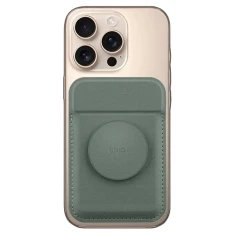 Магнітний гаманець UNIQ Flixa Lichen Green with MagSafe (UNIQ-FLIXA-LICHENGREEN)