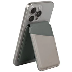 Магнітний гаманець UNIQ Lyden DS FRID Ivory/Lychen Green with MagSafe (UNIQ-LYDENDS-IVYLGRN)