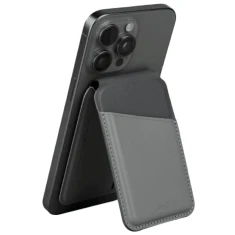 Магнітний гаманець UNIQ Lyden DS FRID Rhino Grey/Black with MagSafe (UNIQ-LYDENDS-RGRYBLK)