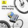 Велокомпресор Baseus PrimeTrip Series Portable Bike Pump 1750mAh 45W Black (C11169000121-00)