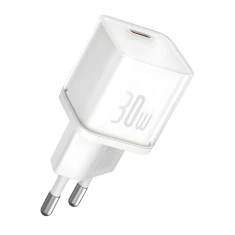 Мережевий зарядний пристрій Baseus GaN5S PD 30W USB-C White (P10162504213-00)