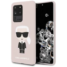 Чехол Karl Lagerfeld Silicone Iconic для Samsung Galaxy S20 Ultra Pink (KLHCS69SLFKPI)