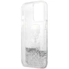 Чохол Karl Lagerfeld Liquid Glitter Karl and Choupette для iPhone 13 Pro Max Silver (KLHCP13XKICGLS)