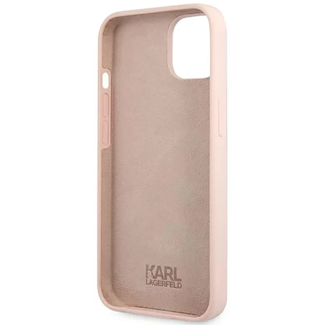 Чехол Karl Lagerfeld Karl's Head для iPhone 13 mini Pink (KLHCP13SSLKHLP)