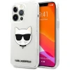 Чехол Karl Lagerfeld Saffiano Choupette Head для iPhone 13 Pro Max Transparent (KLHCP13XCTR)