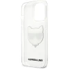 Чехол Karl Lagerfeld Saffiano Choupette Head для iPhone 13 Pro Max Transparent (KLHCP13XCTR)