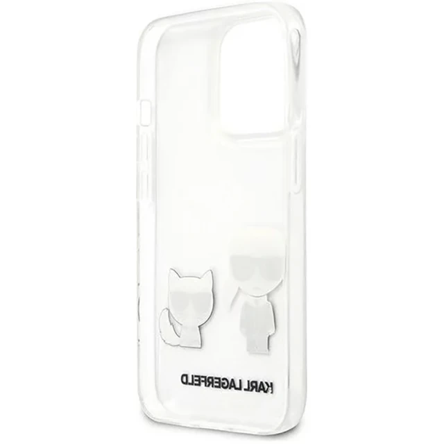 Чохол Karl Lagerfeld Karl and Choupette для iPhone 13 Pro Transparent (KLHCP13LCKTR)