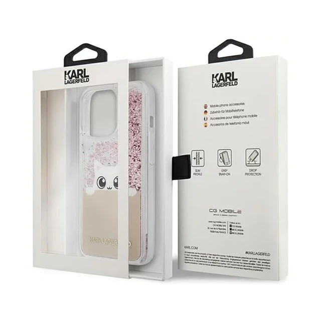 Чохол Karl Lagerfeld Peek a Boo для iPhone 13 Pro Max Pink (KLHCP13XPABGNU)