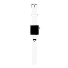 Ремінець Karl Lagerfeld Silicone Choupette Head для Apple Watch 42 (10 series) | 41 | 40 | 38 mm White (KLAWMSLCW)