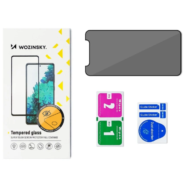 Захисне скло Wozinsky Anti-Spy для iPhone 15 Plus Black (9145576280355)