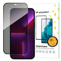 Захисне скло Wozinsky Anti-Spy для iPhone 15 Pro Black (9145576280362)