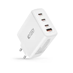 Мережевий зарядний пристрій Tech-Protect QC/PD 100W 3xUSB-C | USB-A White (9490713934814)