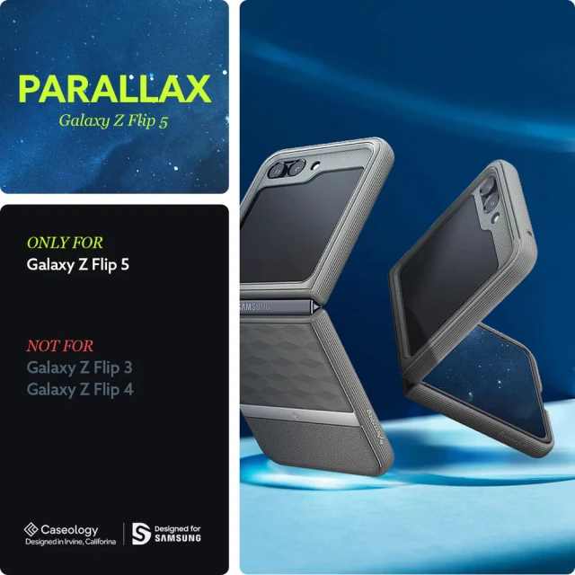 Чехол Spigen Caseology Parallax для Samsung Galaxy Flip5 (F731) Ash Grey (ACS06243)