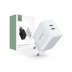 Мережевий зарядний пристрій Tech-Protect PD 35W 2xUSB-C White (9490713936078)