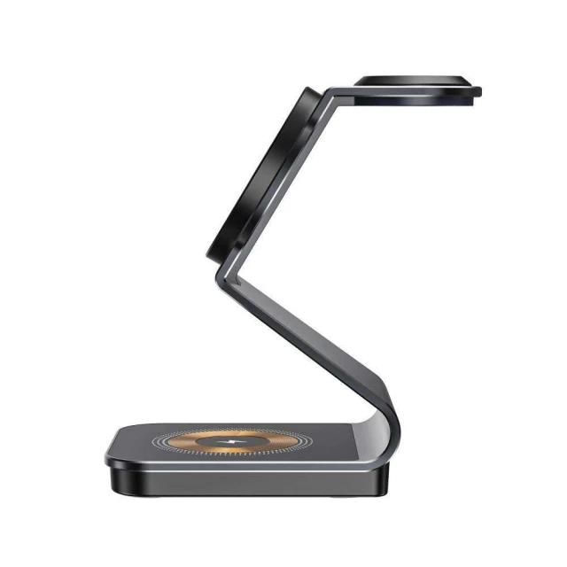Бездротовий зарядний пристрій Tech-Protect 15W-A29 Magnetic 3-in-1 Black with MagSafe (9490713935774)