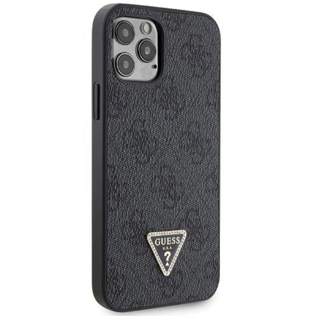 Чохол Guess Crossbody 4G Metal Logo для iPhone 12 | 12 Pro Black (GUHCP12MP4TDSCPK)