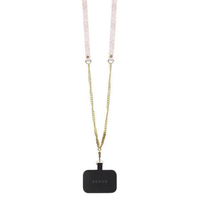 Чохол Guess Crossbody 4G Metal Logo для iPhone 14 Pro Max Pink (GUHCP14XP4TDSCPP)