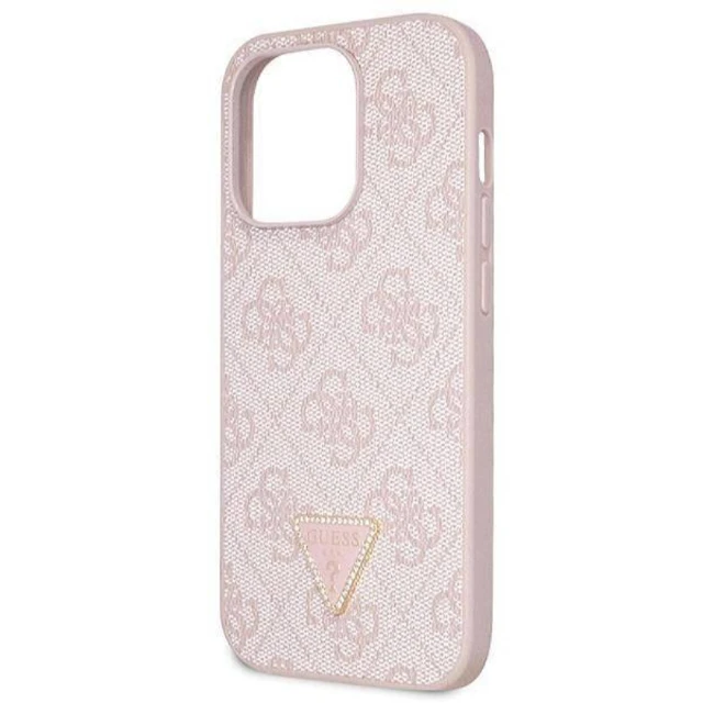 Чохол Guess Crossbody 4G Metal Logo для iPhone 14 Pro Pink (GUHCP14LP4TDSCPP)