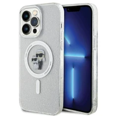 Чохол Karl Lagerfeld Karl & Choupette Glitter для iPhone 14 Pro Max Transparent with MagSafe (KLHMP14XHGKCNOT)