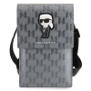 Чохол-сумка Karl Lagerfeld Saffiano Monogram Ikonik (Bag) 18.5 х 12 х 2cm Silver (KLWBSAKHPKG)