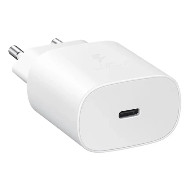 Мережевий зарядний пристрій Samsung 25W USB-C White (8596311076381)