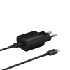 Мережевий зарядний пристрій Samsung 25W USB-C with USB-C to USB-C Cable Black (8596311206238)