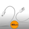Кабель Samsung USB-A to USB-C 0.8m White (8596311066665)