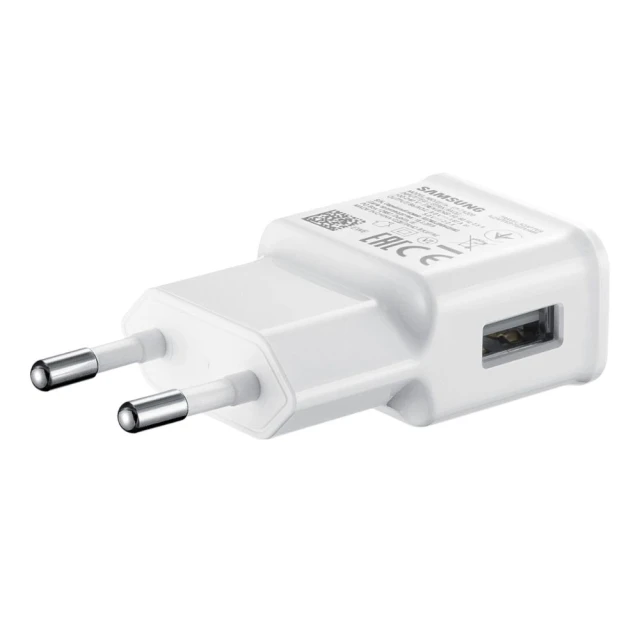 Мережевий зарядний пристрій Samsung 15W USB-A with USB-A to USB-C Cable White (8596311080760)