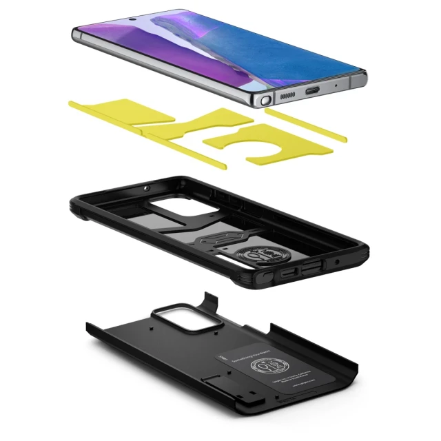 Чохол Spigen для Samsung Galaxy Note 20 Tough Armor Black (ACS01422)