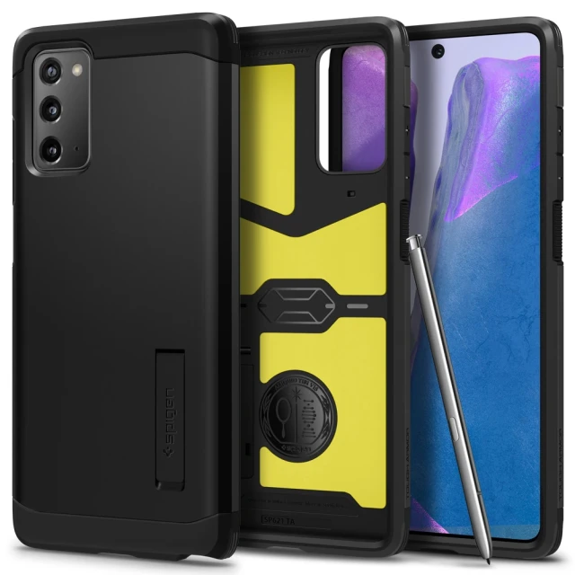 Чохол Spigen для Samsung Galaxy Note 20 Tough Armor Black (ACS01422)