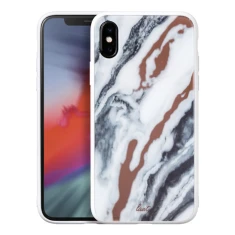 Чехол LAUT MINERAL GLASS 9H для iPhone XS Max Mineral White (LAUT_IP18-L_MG_MW)