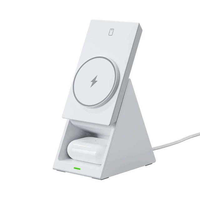 Бездротовий зарядний пристрій Choetech 3-in-1 15W White (T600)