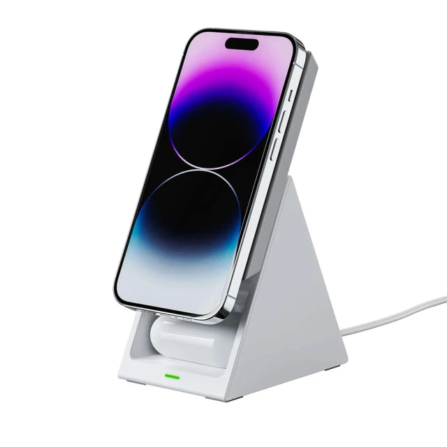Бездротовий зарядний пристрій Choetech 3-in-1 15W White (T600)
