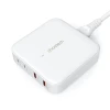 Мережевий зарядний пристрій Choetech GaN 100W 2xUSB-A | 2xUSB-C White (PD8008)