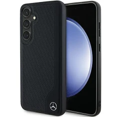 Чохол Mercedes Leather Wood Imitation для Samsung Galaxy S24 Plus (S926) Black with MagSafe (MEHMS24M23RBGVK)