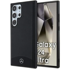 Чохол Mercedes Textured and Plain Leather для Samsung Galaxy S24 Ultra (S928) Black with MagSafe (MEHMS24L23RBARK)